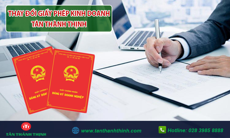 Thay đổi giấy phép kinh doanh